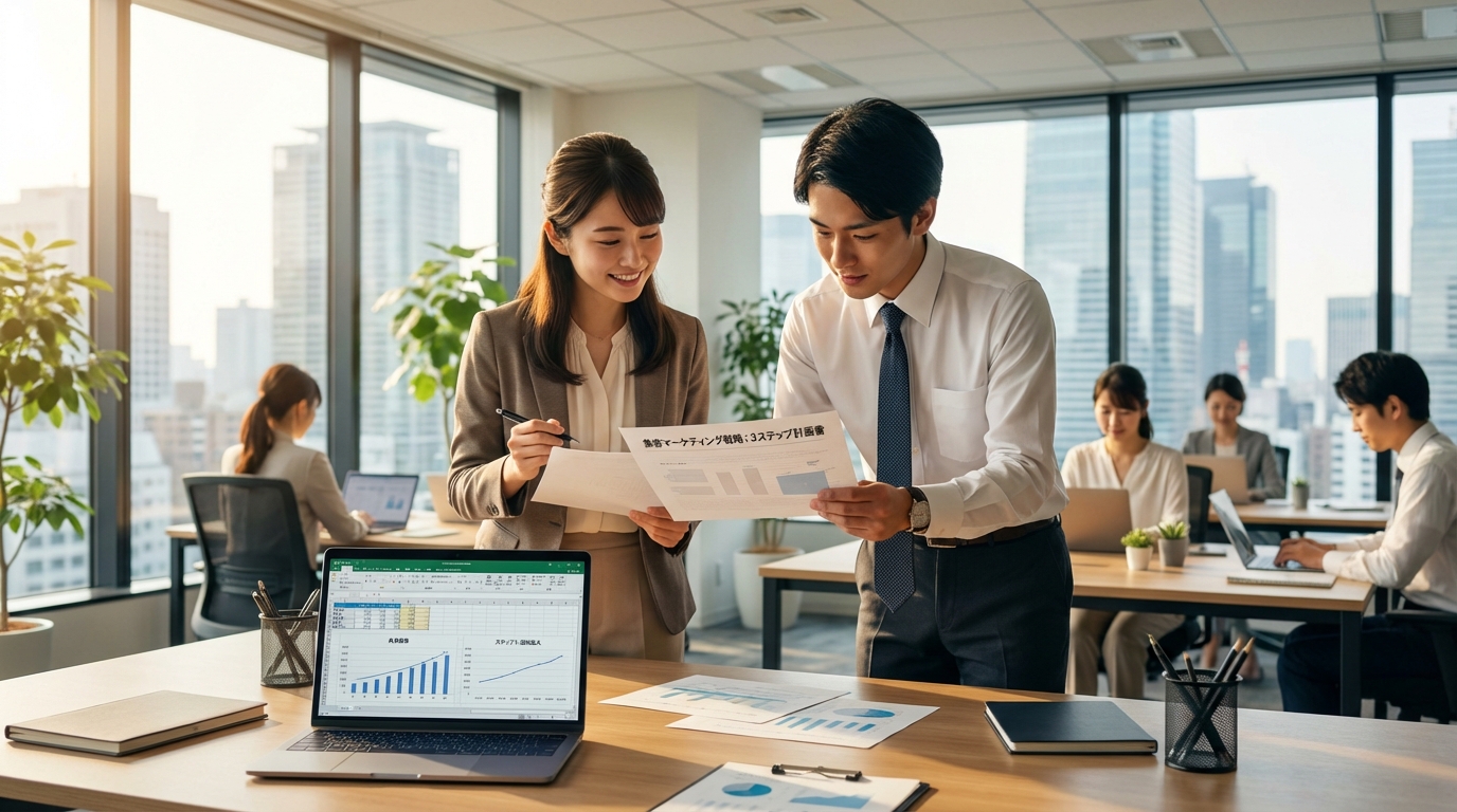 成果を出すための集客マーケティング戦略・3ステップ