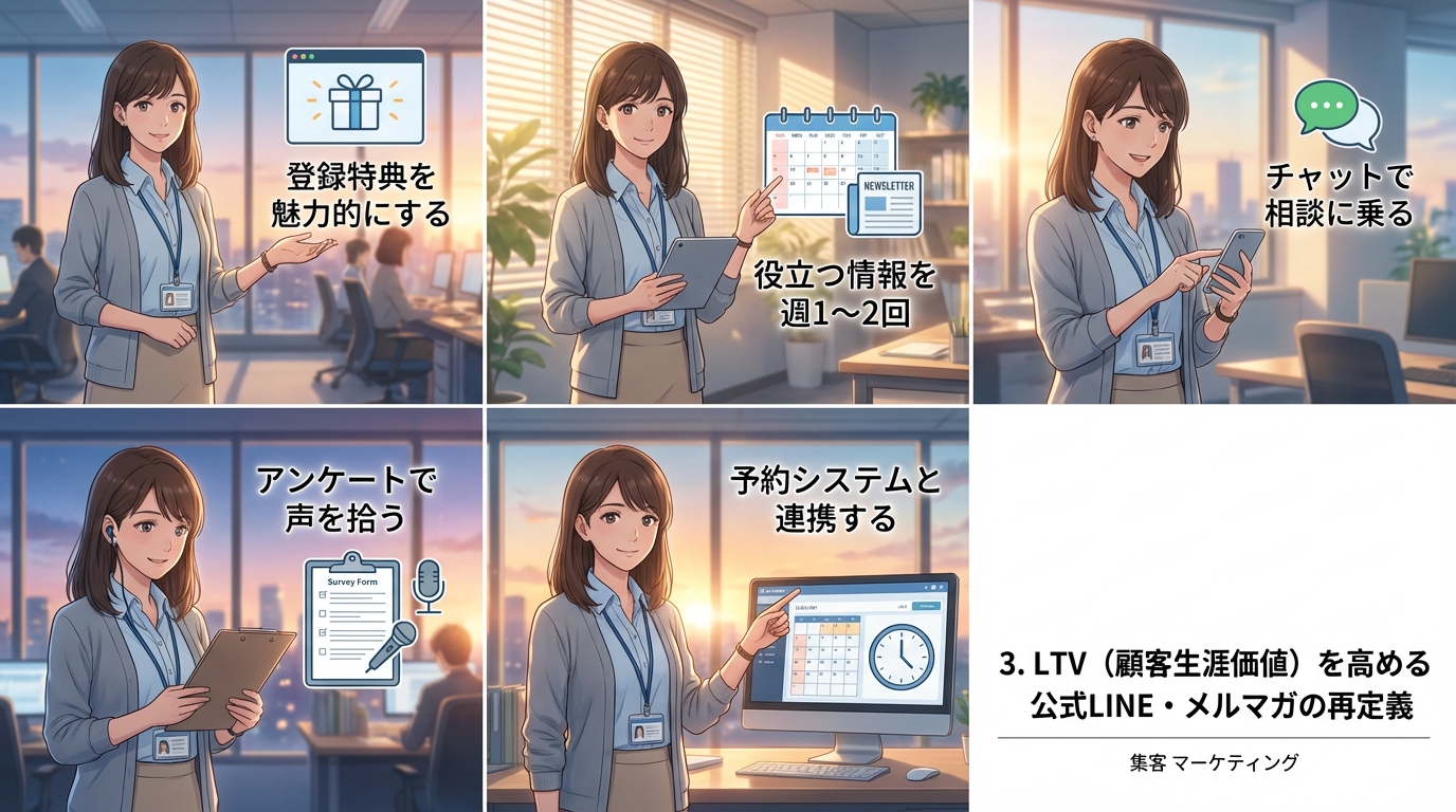 3. LTV（顧客生涯価値）を高める公式LINE・メルマガの再定義