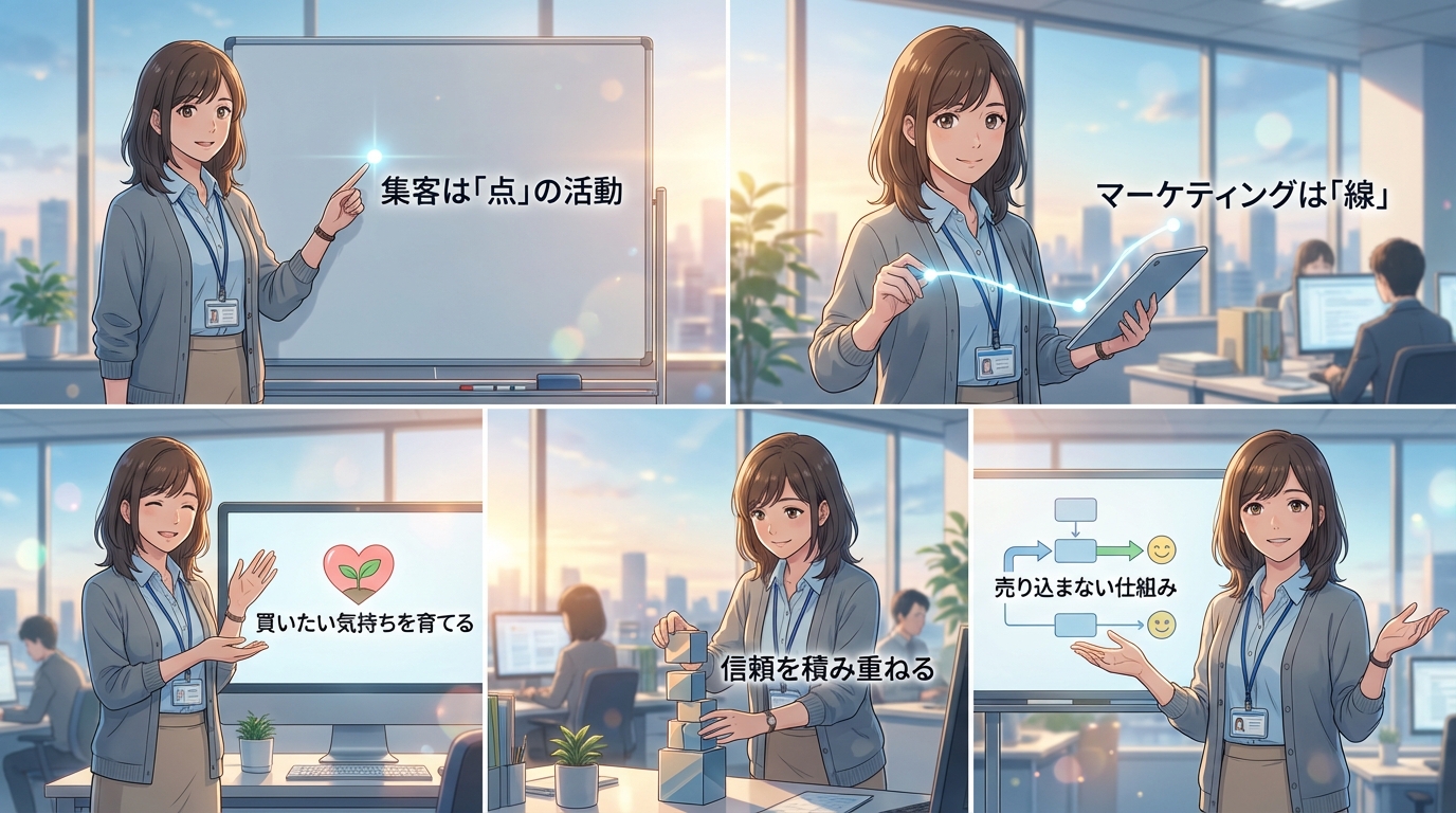 集客とマーケティングの決定的な違い