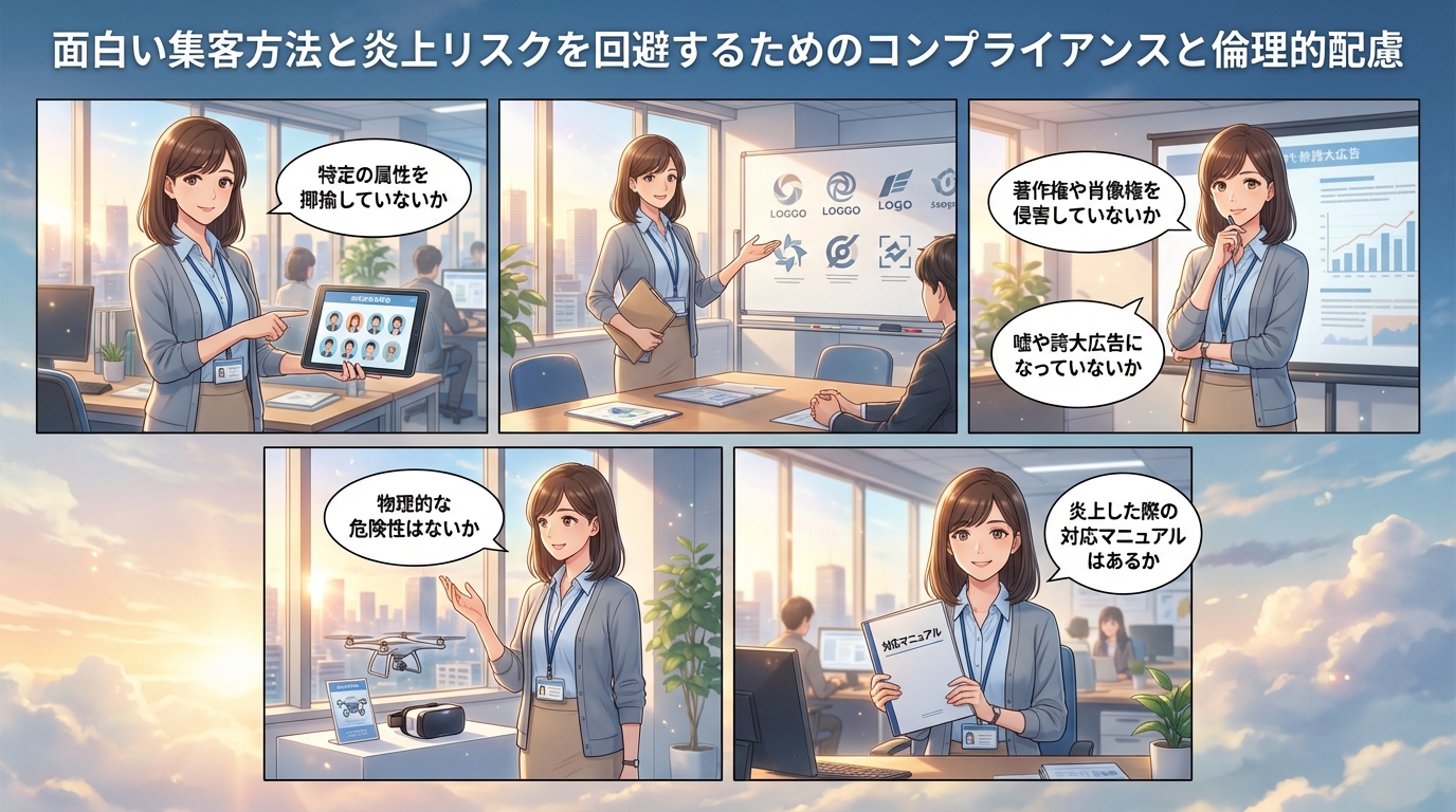 炎上リスクを回避するためのコンプライアンスと倫理的配慮