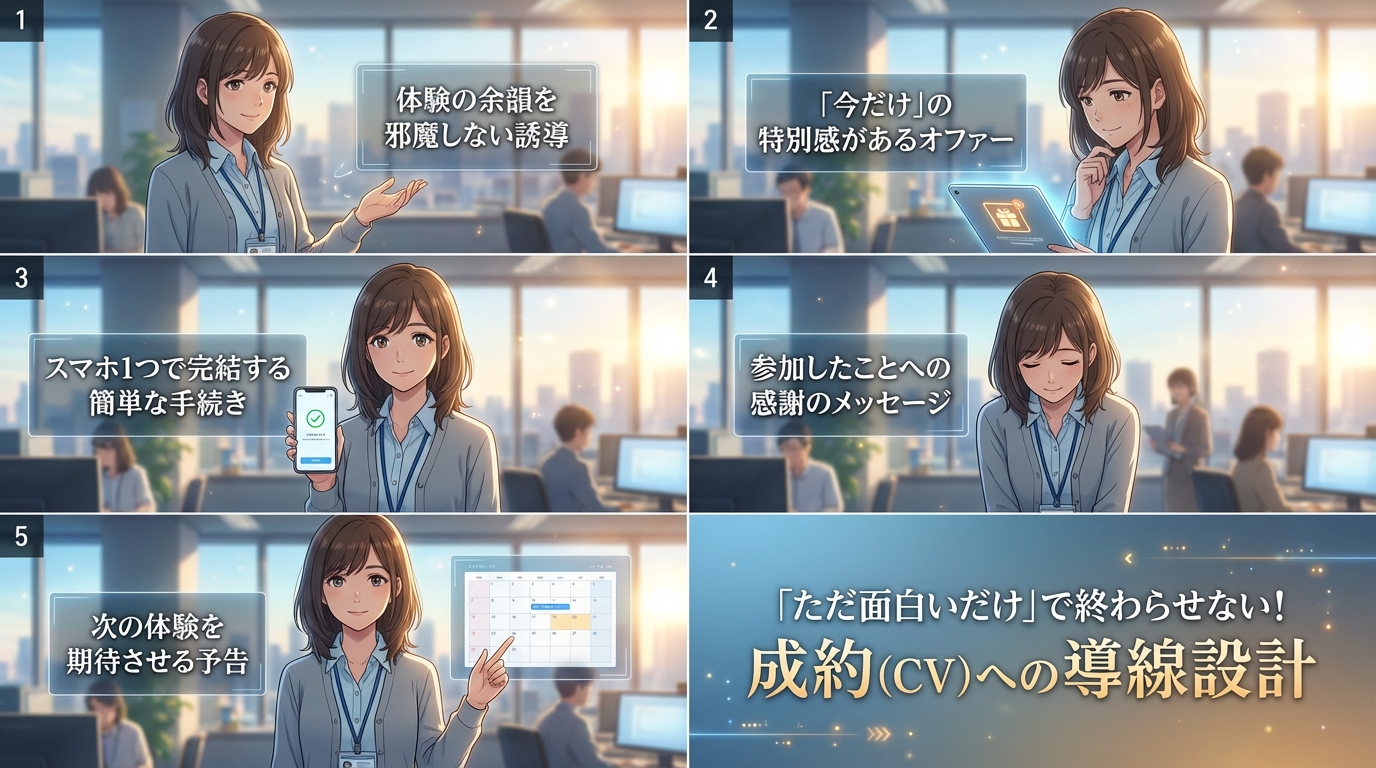 「ただ面白いだけ」で終わらせない！成約（CV）への導線設計