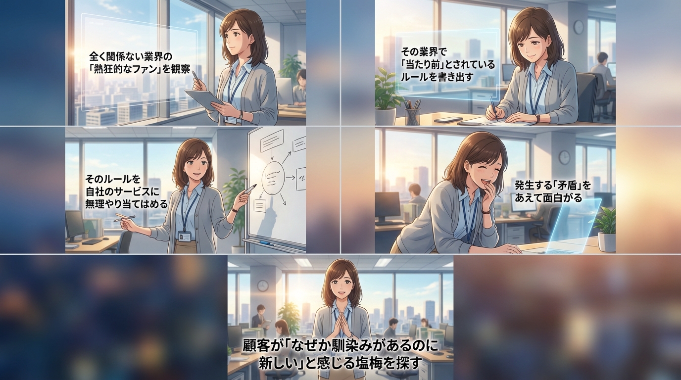 異業種の成功事例を自社に落とし込む「ずらし」の思考法