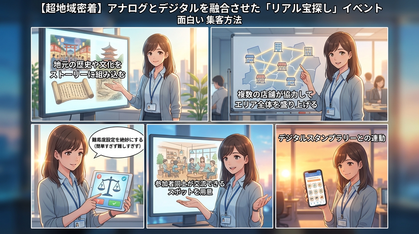 【超地域密着】アナログとデジタルを融合させた「リアル宝探し」イベント