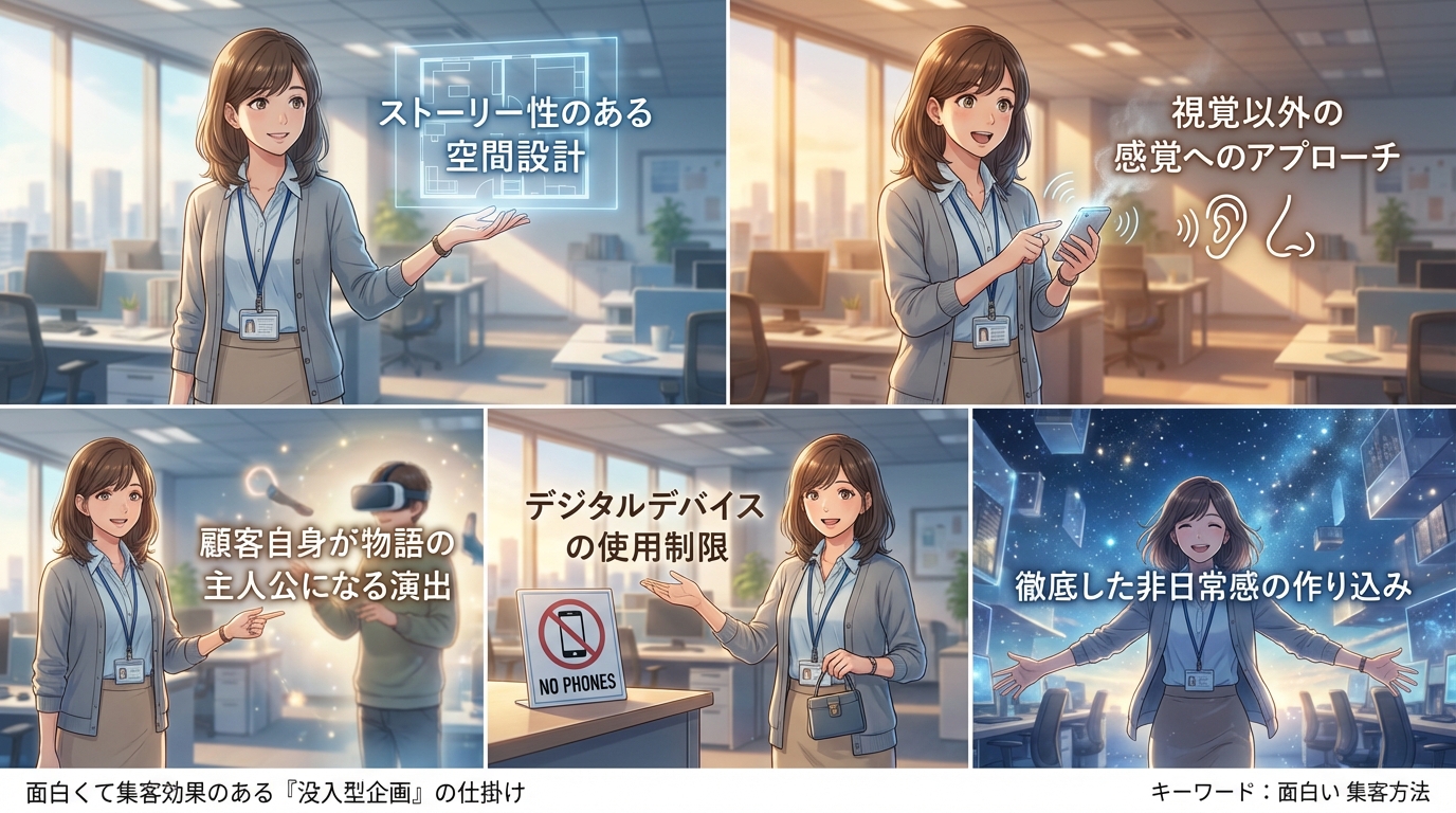 【体験型】五感を刺激する「没入型（イマーシブ）企画」の仕掛け