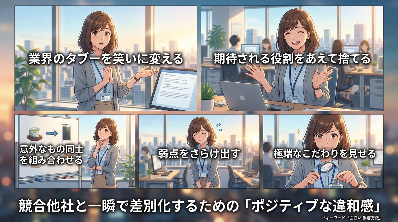 競合他社と一瞬で差別化するための「ポジティブな違和感」