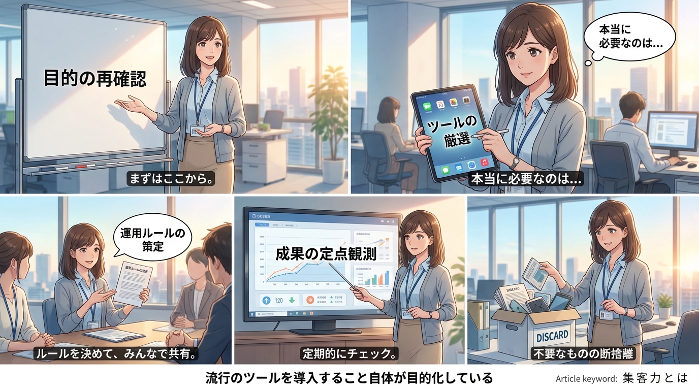 流行のツールを導入すること自体が目的化している