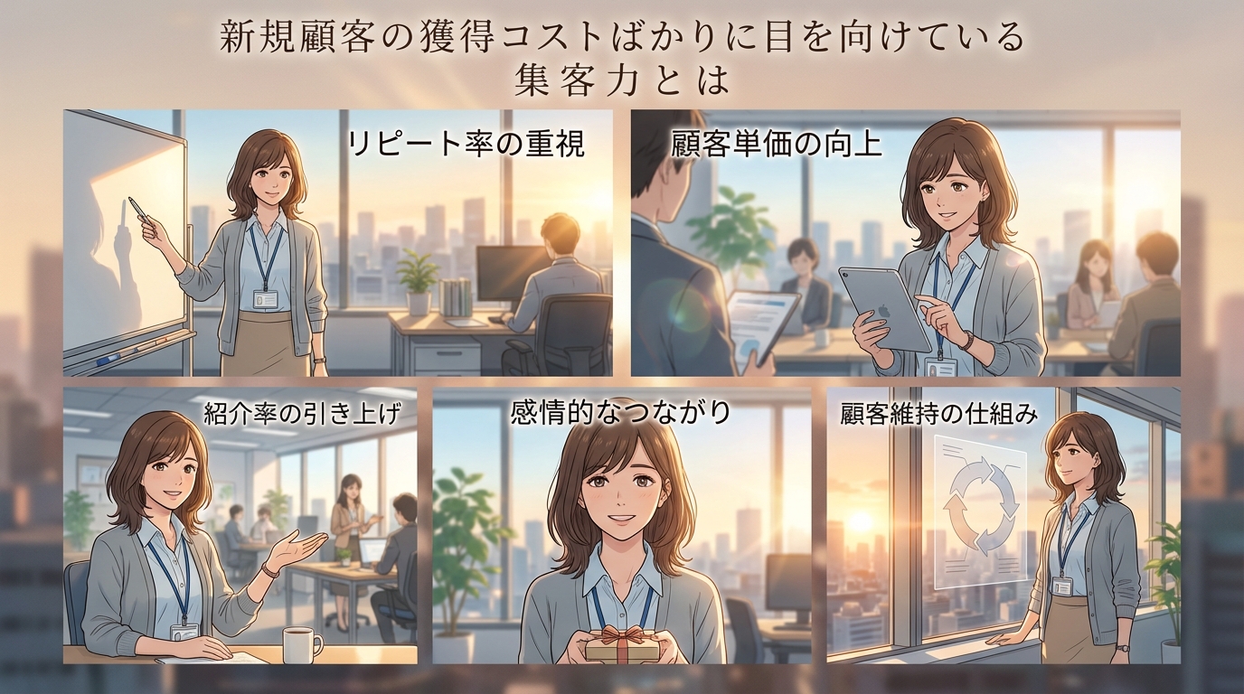 新規顧客の獲得コストばかりに目を向けている