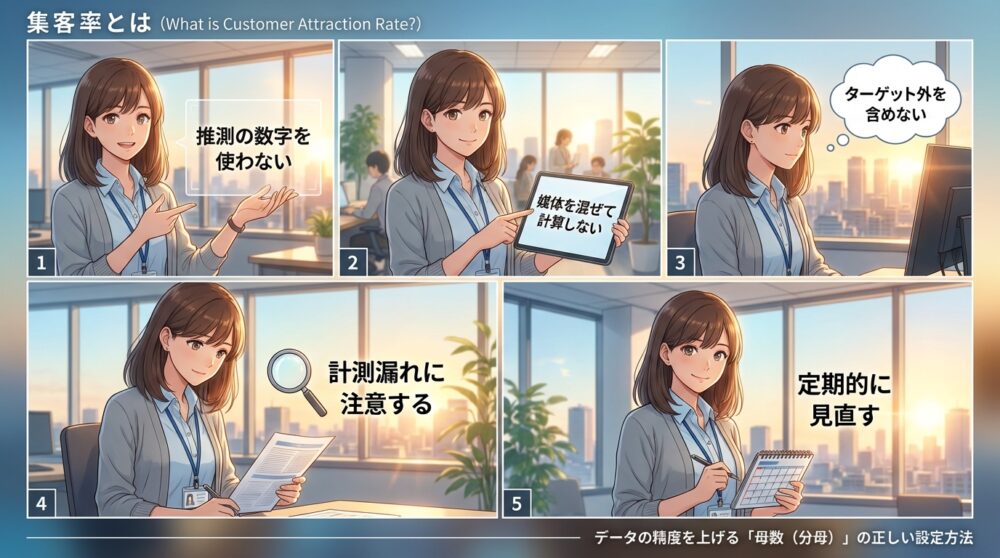 データの精度を上げる「母数（分母）」の正しい設定方法