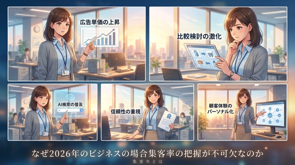 なぜ2026年のビジネスの場合集客率の把握が不可欠なのか