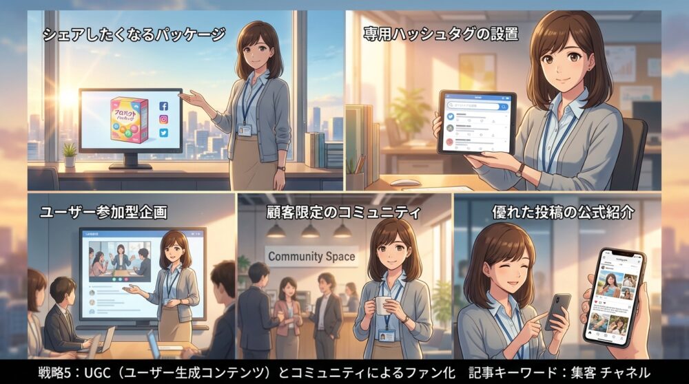 戦略5：UGC（ユーザー生成コンテンツ）とコミュニティによるファン化