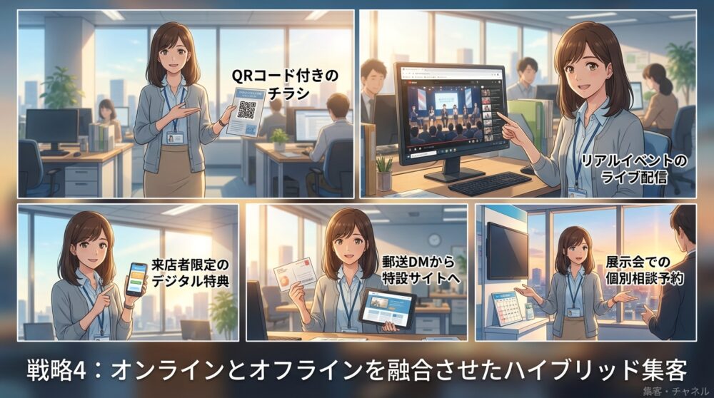 戦略4：オンラインとオフラインを融合させたハイブリッド集客