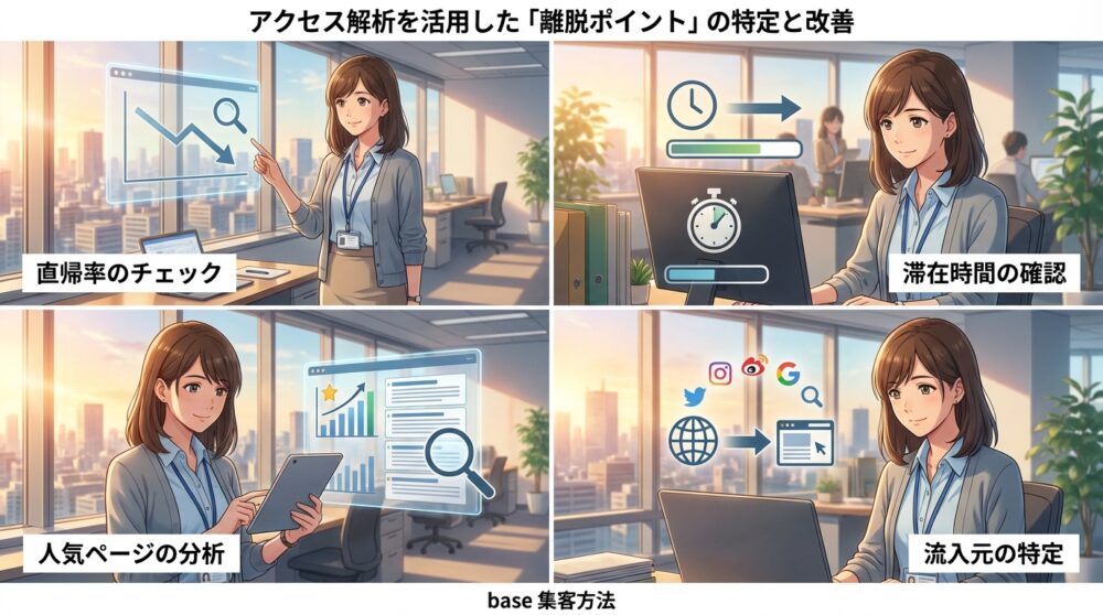 アクセス解析を活用した「離脱ポイント」の特定と改善