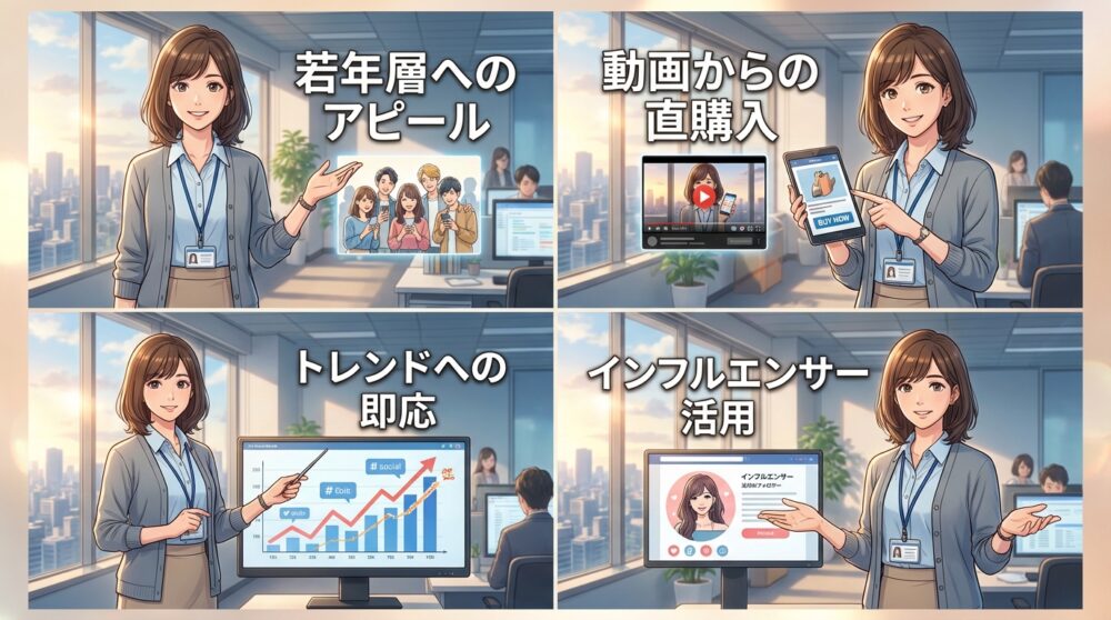 TikTok商品連携Appによる若年層へのダイレクトアプローチ