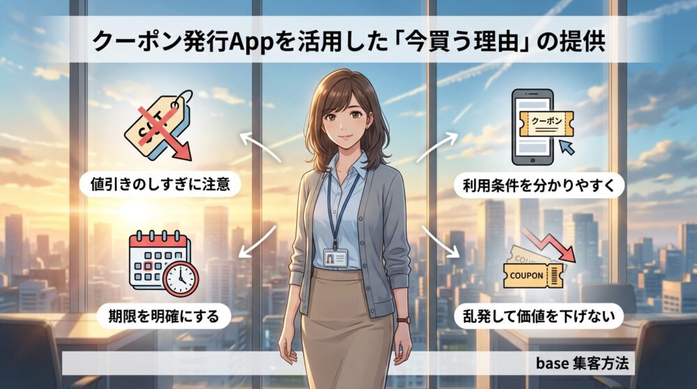 クーポン発行Appを活用した「今買う理由」の提供