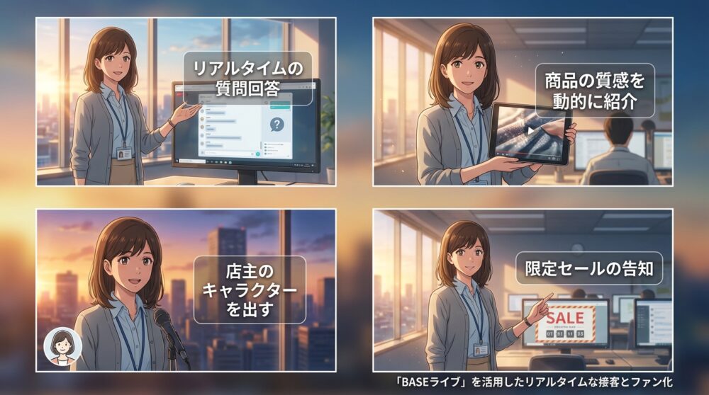 「BASEライブ」を活用したリアルタイムな接客とファン化