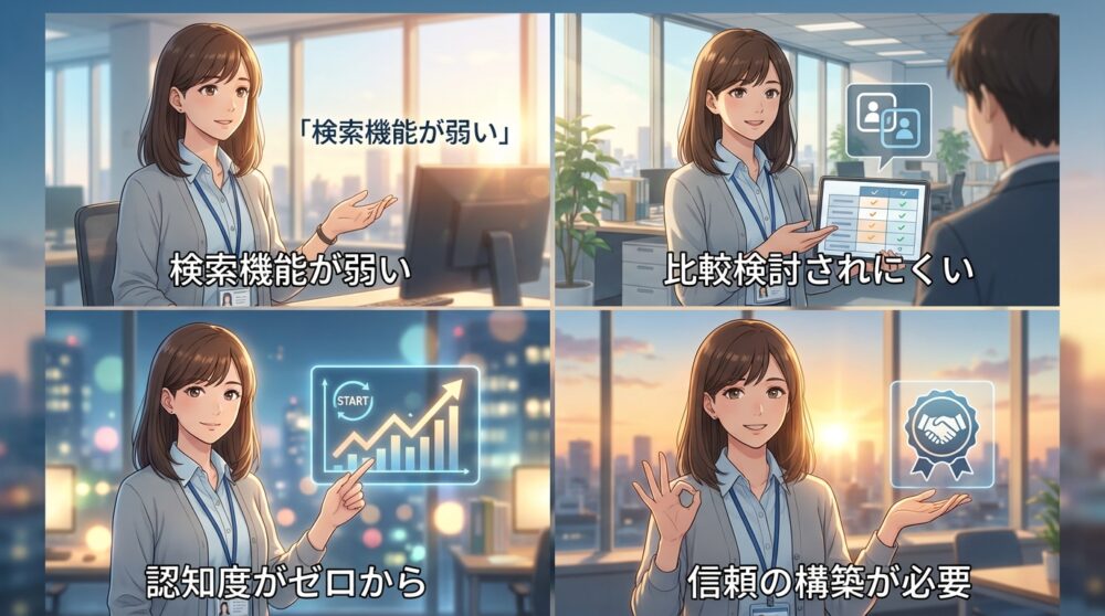 BASEには大型モールのような「自然流入」がない