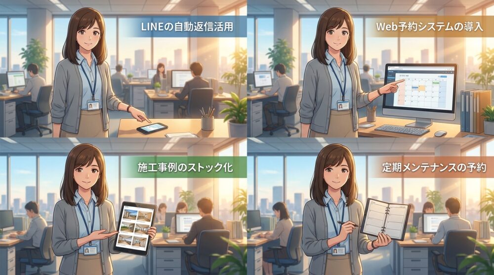 忙しい一人親方こそ「集客の自動化・仕組み化」を意識する