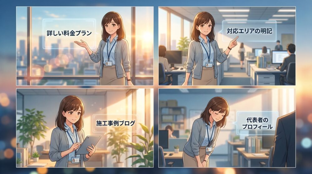 ④ 信頼を勝ち取り直接受注を増やす「自社ホームページ」の運用