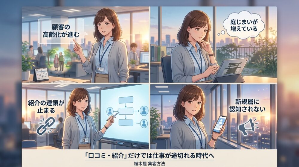 「口コミ・紹介」だけでは仕事が途切れる時代へ