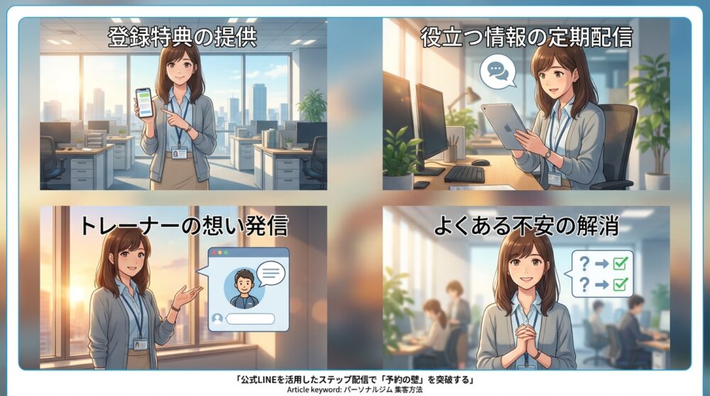 公式LINEを活用したステップ配信で「予約の壁」を突破する