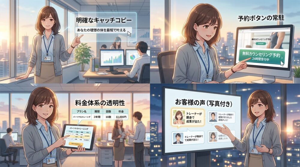 離脱を防ぐ！成約率を高めるホームページ・LPの必須要素