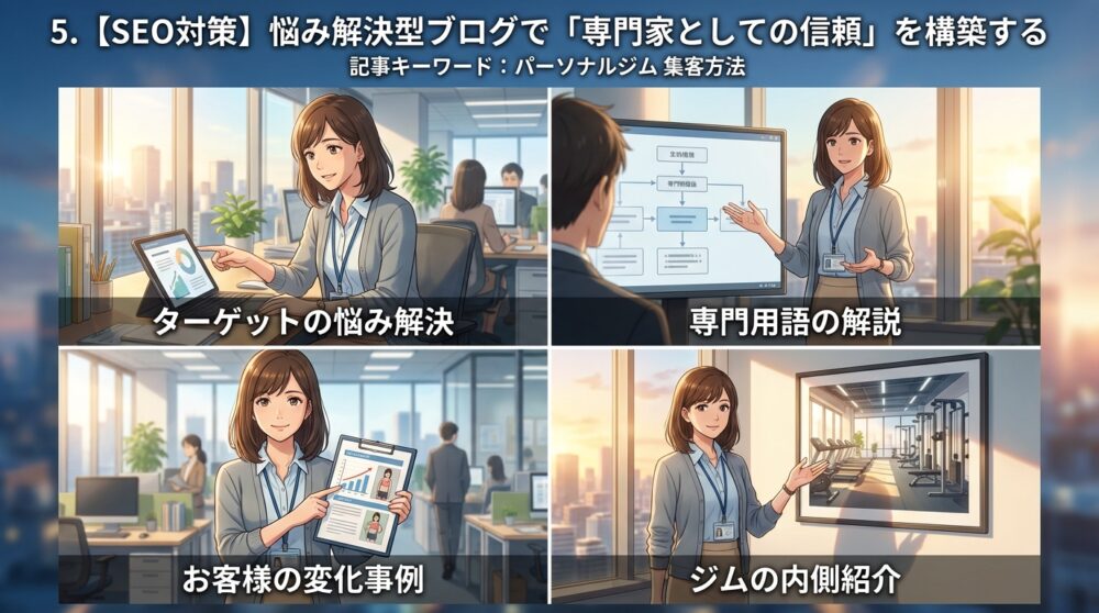 5. 【SEO対策】悩み解決型ブログで「専門家としての信頼」を構築する