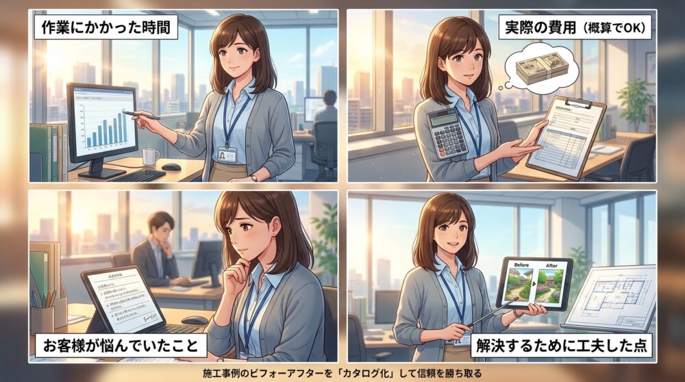 施工事例のビフォーアフターを「カタログ化」して信頼を勝ち取る