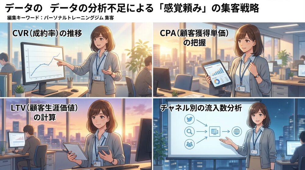 データの分析不足による「感覚頼み」の集客戦略