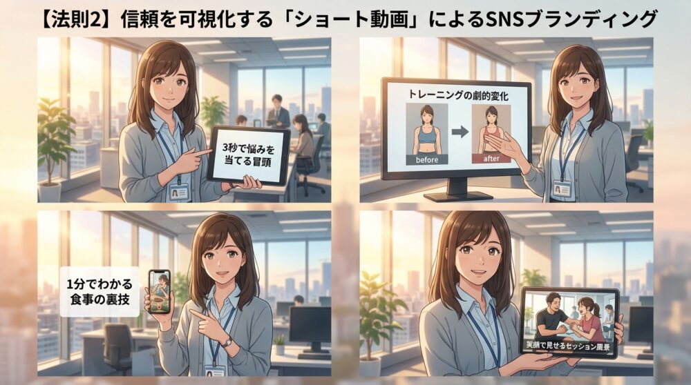 【法則2】信頼を可視化する「ショート動画」によるSNSブランディング
