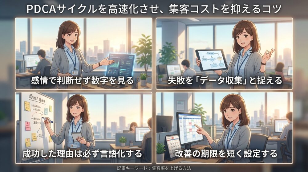 PDCAサイクルを高速化させ、集客コストを抑えるコツ