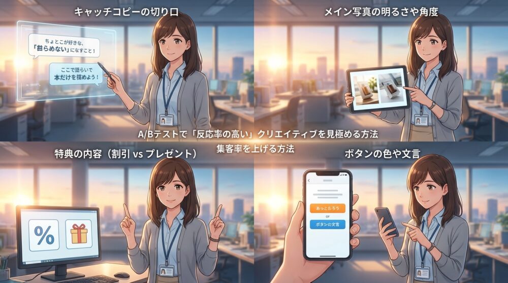 A/Bテストで「反応率の高い」クリエイティブを見極める方法