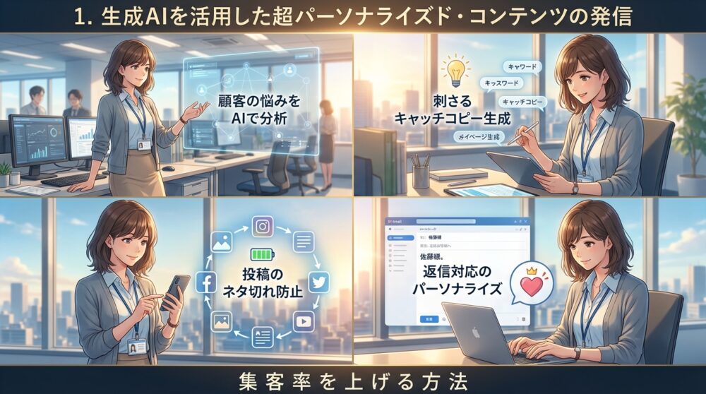 1. 生成AIを活用した超パーソナライズド・コンテンツの発信
