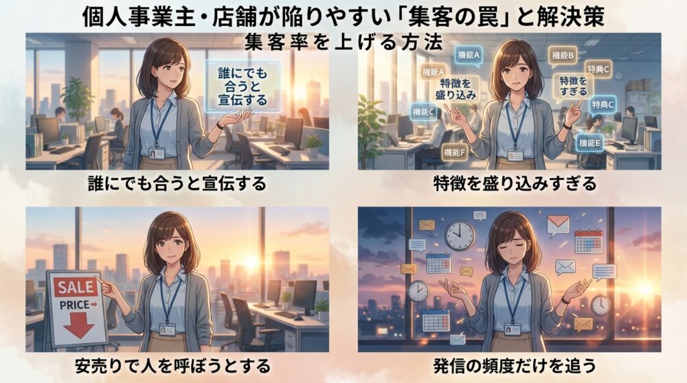 個人事業主・店舗が陥りやすい「集客の罠」と解決策