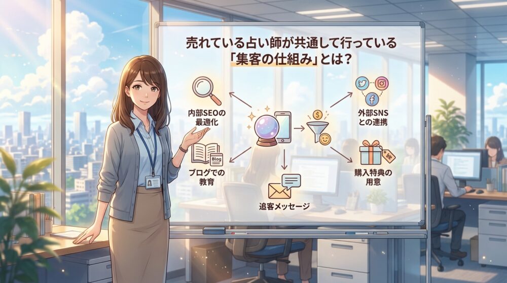 売れている占い師が共通して行っている「集客の仕組み」とは？