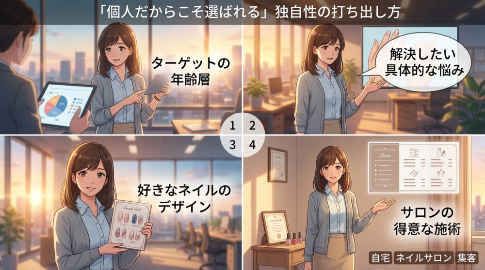 「個人だからこそ選ばれる」独自性の打ち出し方