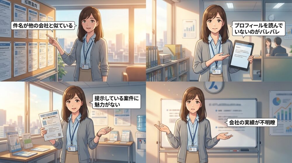 ターゲット読者が直面する「スカウト返信率の低下」という課題