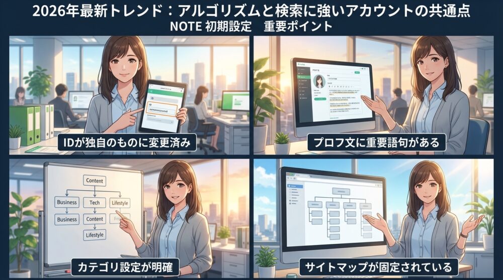 2026年最新トレンド：アルゴリズムと検索に強いアカウントの共通点