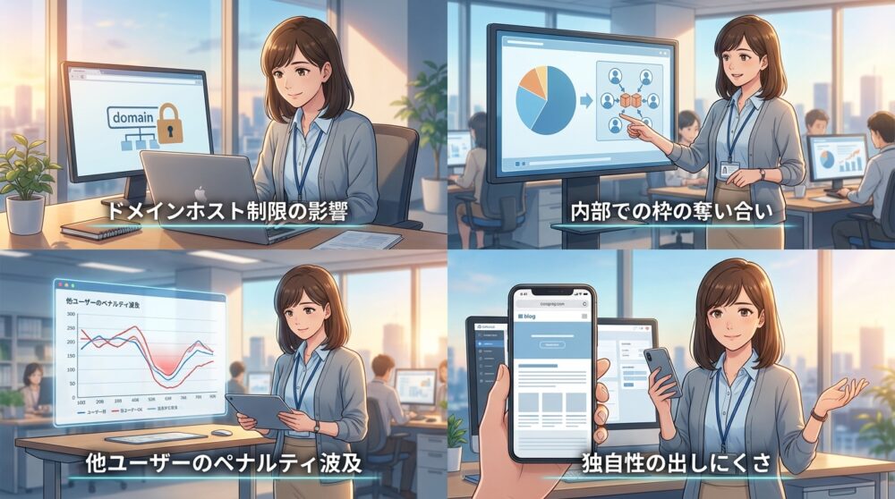 「はてなブログはSEOが弱い」と言われるドメイン共有の罠