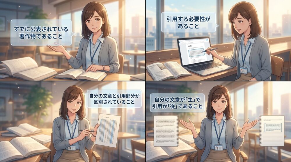 著作権法が定める「正当な引用」の5要件