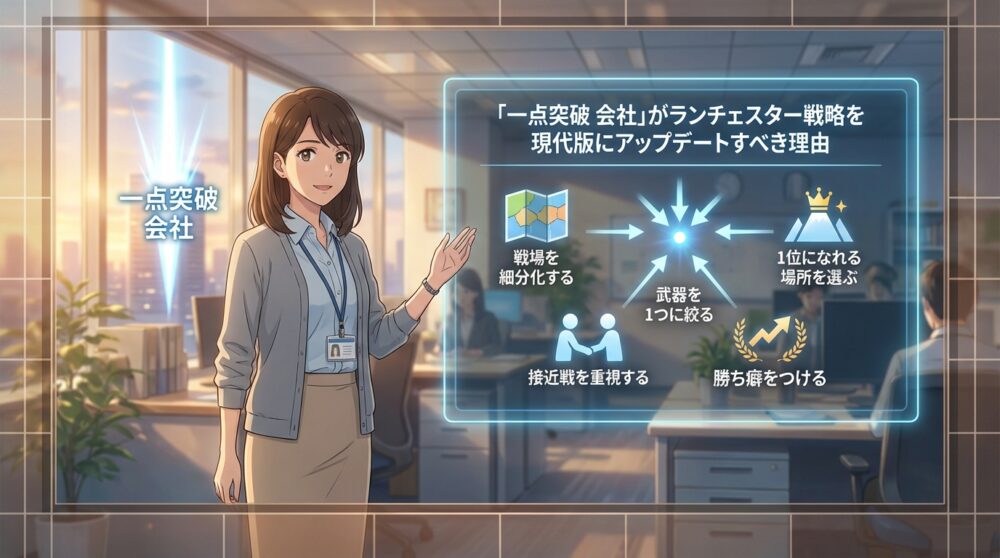 「一点突破 会社」がランチェスター戦略を現代版にアップデートすべき理由