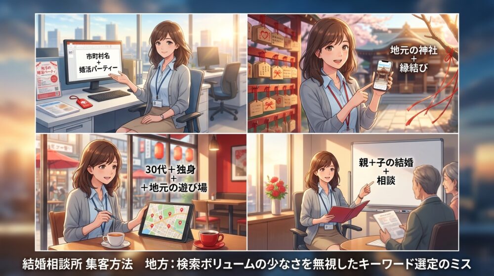 検索ボリュームの少なさを無視したキーワード選定のミス