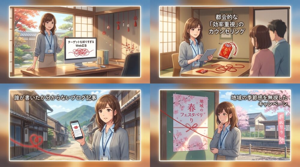 都会の成功モデルを地方の結婚相談所の集客方法に流用するリスク