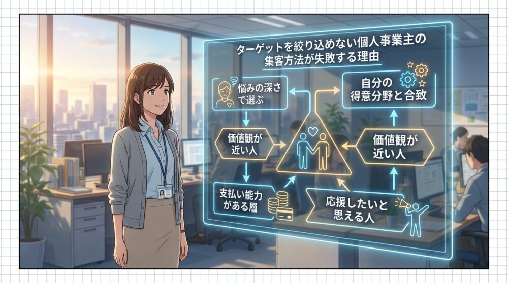 ターゲットを絞り込めない個人事業主の集客方法が失敗する理由