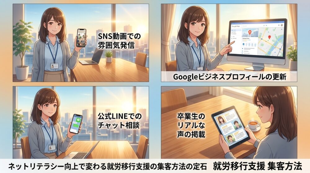 ネットリテラシー向上で変わる就労移行支援の集客方法の定石