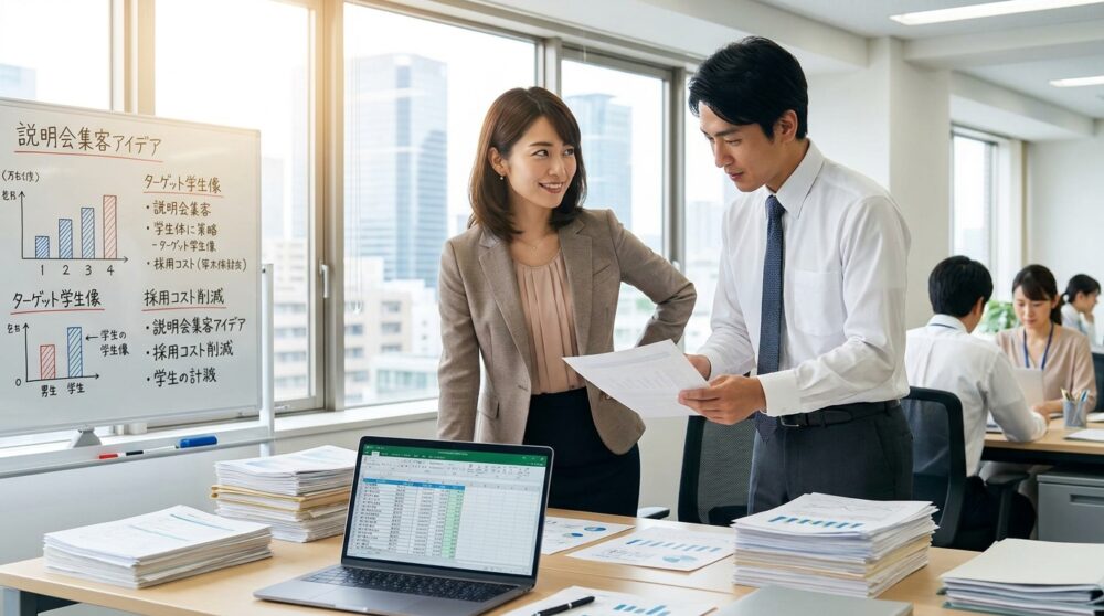 参加動機が明確な学生だけが集まると、採用コストは下がっていく