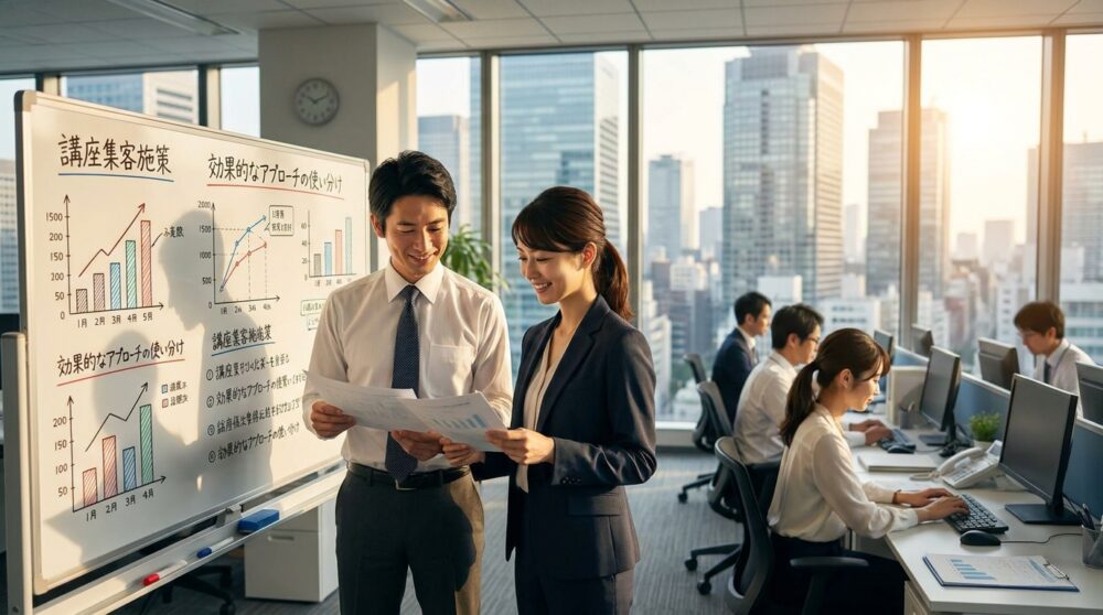 講座の集客で効果が出やすい施策を使い分ける