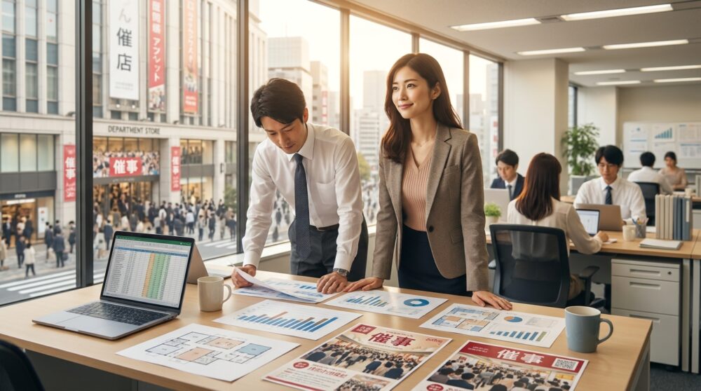 催事当日の来場数を最大化する仕掛けを事前に準備しておく