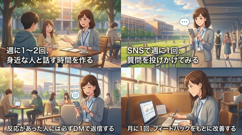 限られた時間と資金で回せる集客サイクル