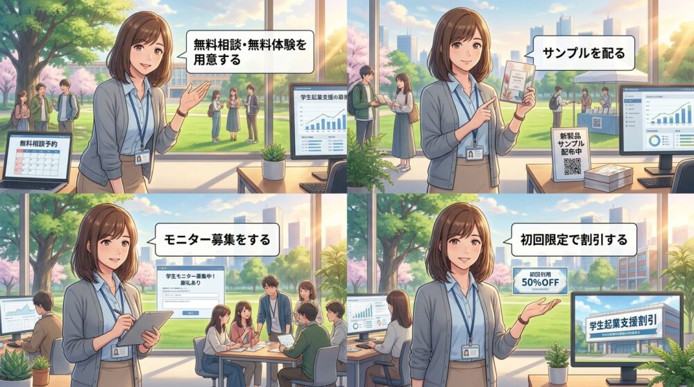 無料で試してもらう仕組みを持っているか