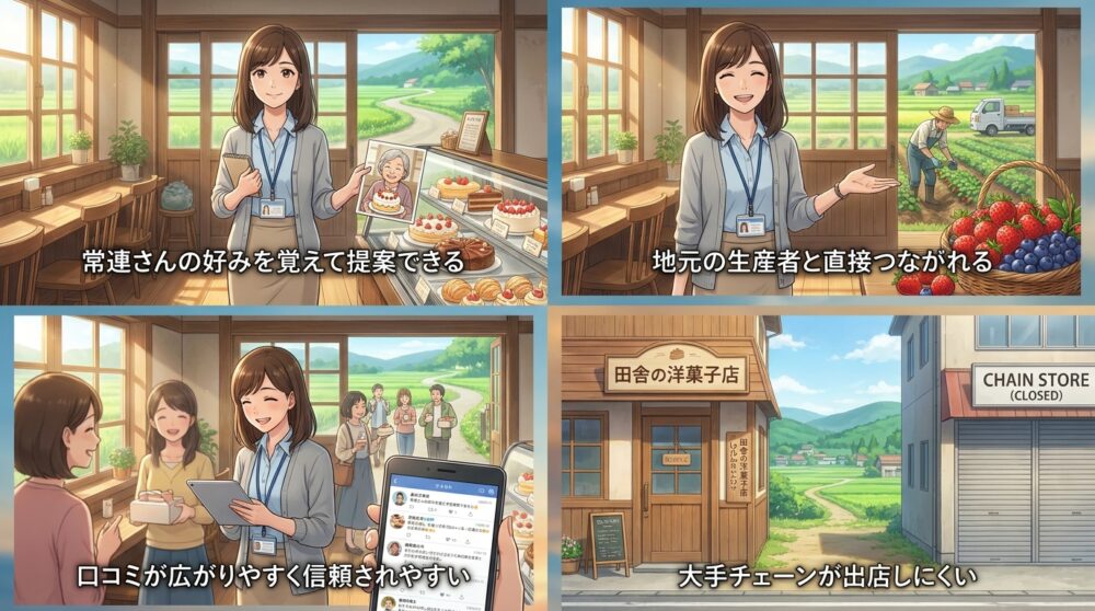 商圏人口が少ないからこそ生まれる本当の強み